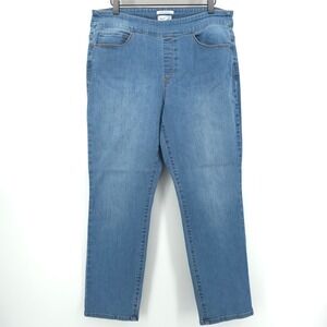 Westbound Womens Jeans Park Avenue Fit 14S Blue Pull On Stretch Denim